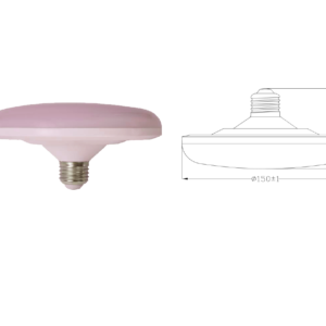 Foco de policarbonato color blanco forma de pulpo de 12 watts 6500k con led integrado