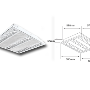 24LTLLED3140V40B Lámpara LED para Techos Luz Blanca Neutra, 24W, para Oficina