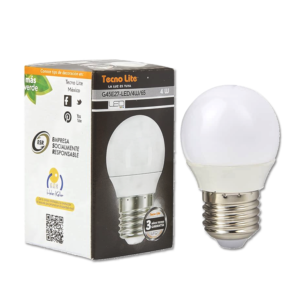 G45E27-LED/4W/65 foco led color blanco de 4 watts de potencia