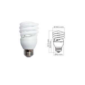 HEL-13W/65-T2 foco led forma de rollo color blanco de 13 watts de potencia