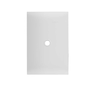 25601-30 Placa salida de cable con chasis blanco Simon 25