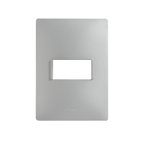 2600611-034 Placa de 1 módulo sin chasis plata Simon 26