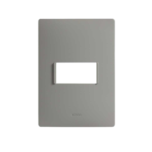 2600611-035 Placa de 1 módulo sin chasis gris plomo Simon 26