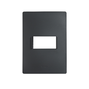 2600611-071 Placa de 1 módulo sin chasis negro azabache Simon 26