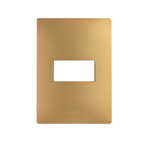 2600611-066 Placa de 1 módulo sin chasis oro mate Simon 26