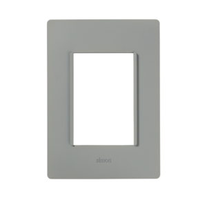 2600613-035 Placa de 3 módulos sin chasis gris plomo Simon 26