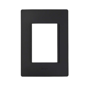 2600613-071 Placa de 3 módulos sin chasis negro azabache Simon 26