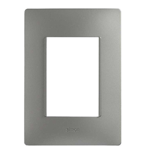 2600613-110 Placa de 3 módulos sin chasis acero Simon 26