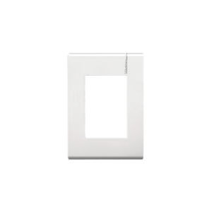 E5N3PTL Placa de 3 Módulos con Chasis de Resina, Color Blanco