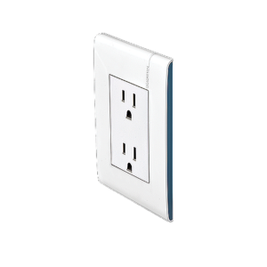 E6028NPTL Placa de corriente eléctrica con color blanco para conexion de paredes