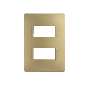 2600612-034 Placa de 2 módulos sin chasis oro Simon 26