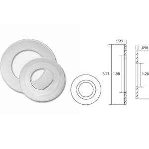 Piezas de sellos blancos no se reuiere herramienta para su instalación no presionar demasiado se recomienda tener sus herramientas a la mano