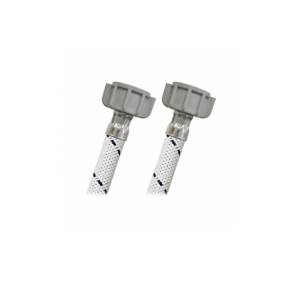 CVLB-A35  Manguera para función de Lavamanos color blanco con tuercas 5/16″ (8.0 mm) de plástico para baños Entada Cónica de Hule  fregadero vinilo premium