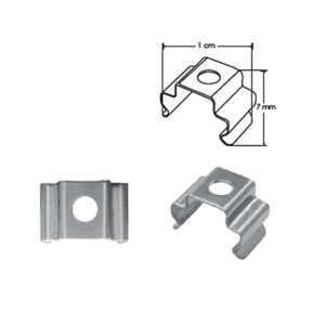 GRAPAILUPA07A Kit de 2 grapas de sujeción para perfil de aluminio
