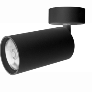 ILU038GU10B Lámpara de luminario color negro  tipo cilindro