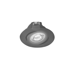 ILUDOWN22ARBW Luminario de techo, de led, blanco, 5 Watts, óptica 42°, redondo, de empotrar dirigible, policarbonato acabado negro, 100-240V ca, protección IP51