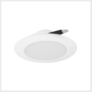 ILUDOWNP12WNWDE  Luminario de techo, de led, blanco neutro, 12 Watts, óptica 120°, redondo, de empotrar, policarbonato, acabado blanco, driver atenuable con tecnología TRIAC, 110-130V ca, protección IP54