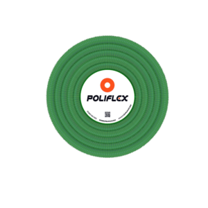 P-PVEG20-100 Poliflex Tricapa Verde Edificación Vertical ENT con guía 1/2″ 100 metros