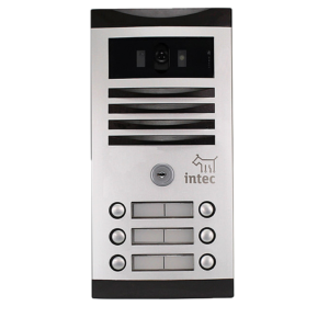 Timbre con video cámara de 6 botones para los edificios de los exteriores