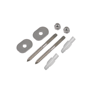 TP-1072 Tornillo con pija y taquetes para los sanitarios Pijas para sanitario 1/4″ x 3″ Tuercas 1/4″ Arandela 1/4″ x 1″ Taquetes Plásticos 3/8″