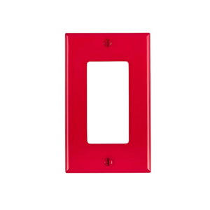 80401-0NR placa decora roja nylon leviton