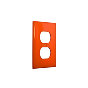 80703-00R placa para 1 receptáculos dúplex nylon roja