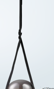 Q96004-BK QUOR PALERMO Lampara colgante LED integrado 10w 3000k Luz cálida acabado negro BK y cristal humo